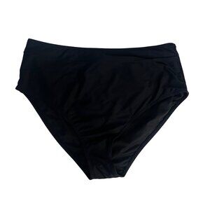 Holipick High Waist Swim Bottom Womens XL Black New Summer Pool